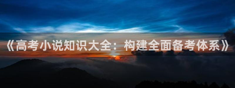 第一版主小说网辣文：《高考小说知识大全：构建全面备考体系》